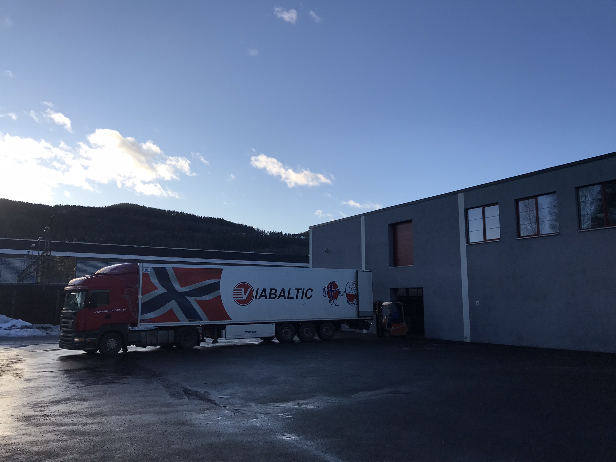 Spedisjon og Fortolling, Import og eksport av gods, Transport Norge Polen-Viabaltic Norge